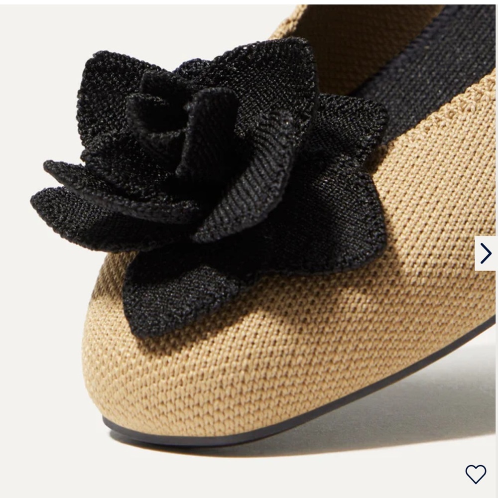 Rothy’s NWT Petal Square Loafer in Sand Soirée.